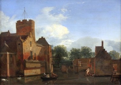 Loenersloot Castle in Holland by Jan van der Heyden